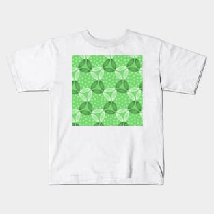 Floral Art Pattern green Kids T-Shirt